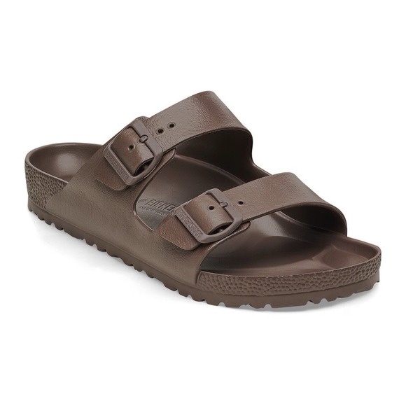 Birkenstock 39 Sz 8-8.5 Arizona Sandals Essentials Slides Roast Brown EVA New - Picture 3 of 5